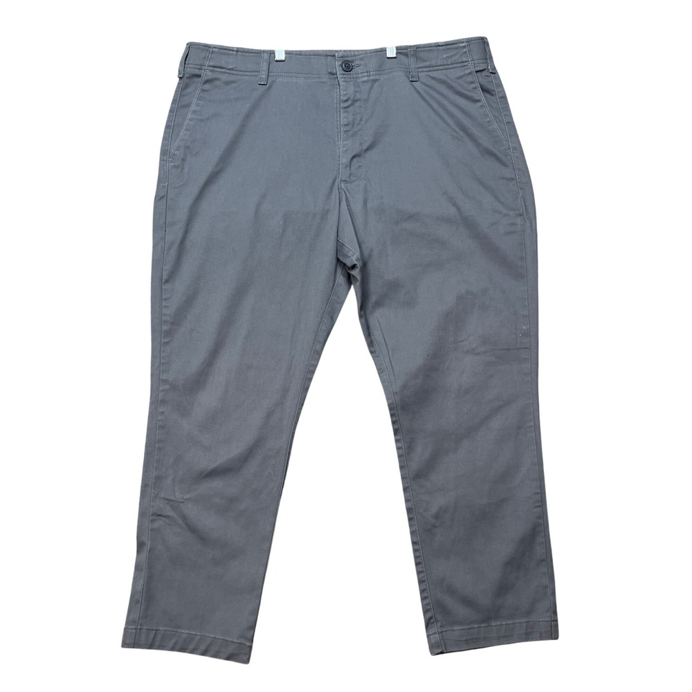 Lee Extreme Comfort MVP Pants Mens 40x29 Gray Relaxed Fit Stretch Waistband